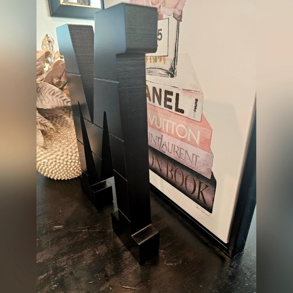 Black Decorative Letter M - Picture 3 of 5